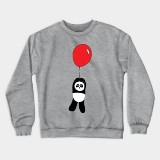 Panda with Balloon Crewneck Sweatshirt